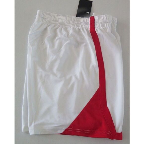 Nike AV2251 109 Women's Sz L White/Red Basketball Shorts - Picture 4 of 4